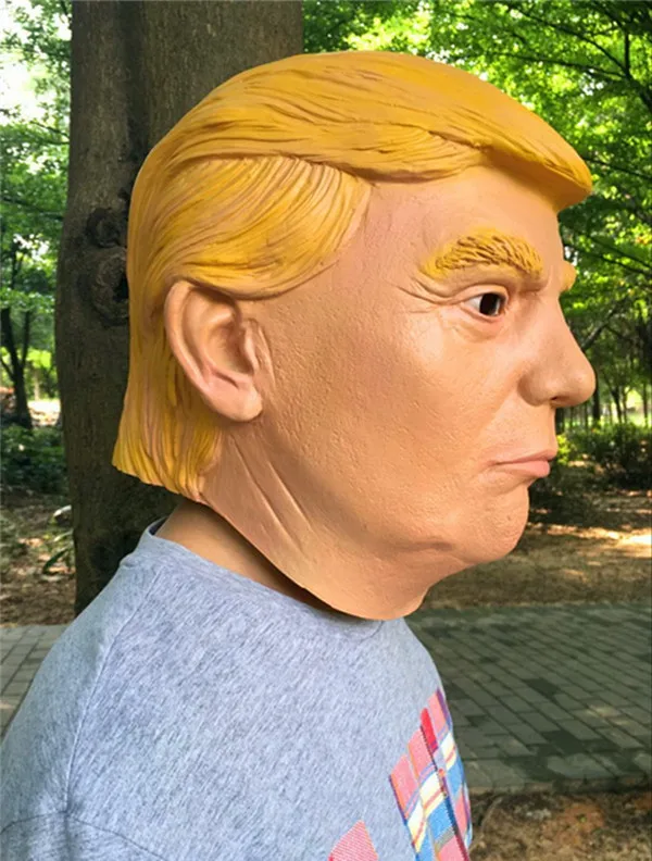 USA President Donald Trump Mask Horror Scary Halloween Prank joke Mask - 6