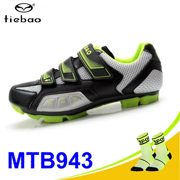 943 mtb green Tiebao/Мужская обувь для велоспорта; sapatilha ciclismo; обувь для горного велосипеда; chaussures vtt zapatillas deportivas mujer; обувь суперзвезды - Цвет: 943 mtb green