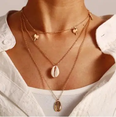 Fashion 2019 Natural Sea Shell Drop Earrings For Women Colorful Painted Shell Beads Pendant Earring Summer Beach Jewelry Brincos SHNE-04