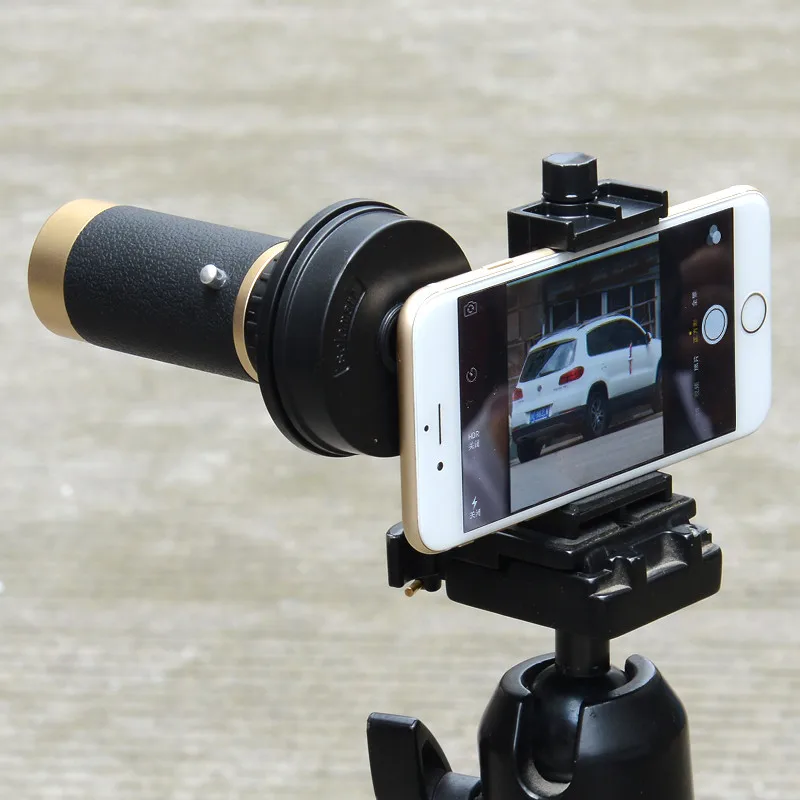 

Monocular Telescope Stand Adapter Outdoor Telescope Clip Holder Mobile Smartphone Universal Stand Hold Your Cellphone Easily