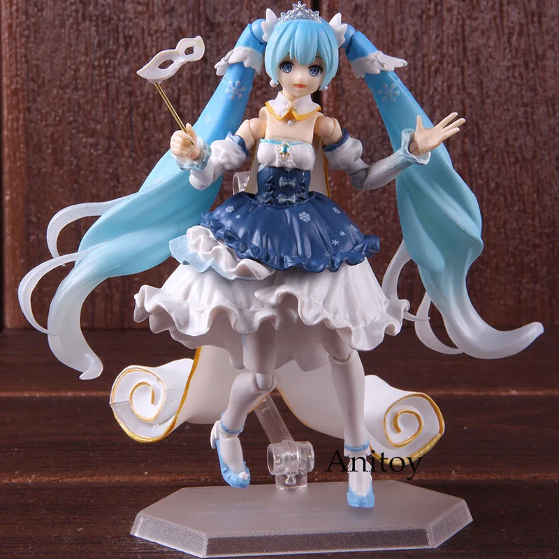 

Hatsune Miku Figma EX-054 2019 Snow Miku 10th Anniversary Series Snow Miku Ver. Action Figure PVC Collectible Model Toy