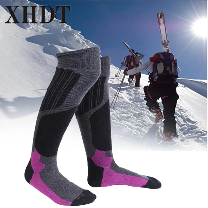 

Men/women Knee-long kKeep warm Fast Dry terry cushioning Mountaineering Hiking durable outdoor sports professional skiing socks
