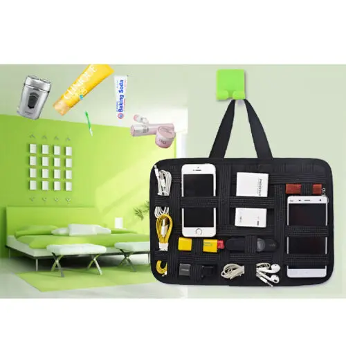 

Electronics Accessories Organizer Travel Storage Hand Bag USB Charger Power Bank Holder Digitals Kit Handy Protable Case