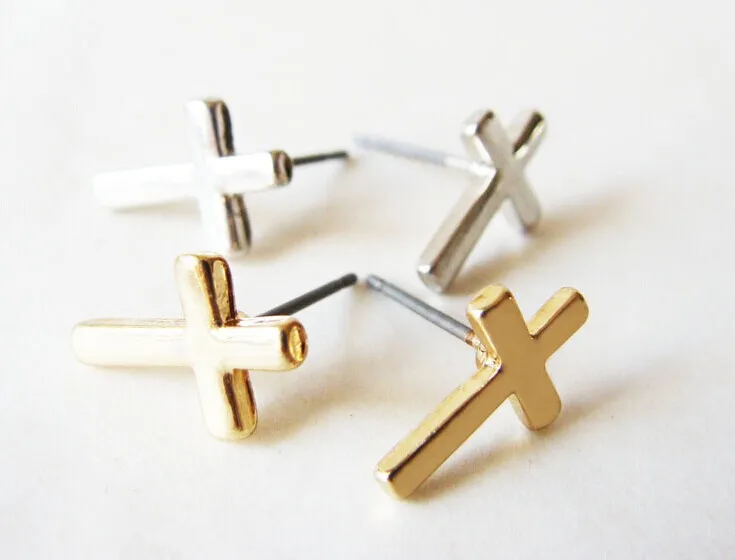 2 Pairs Anese Korean Style Luxury Small Cross Earrings C58 Gold 2 Pairs Anese Korean Style Luxury Small Cross Earrings C58 Gold Silver For Women Men Jewely In Stud From Jewelry Accessories On