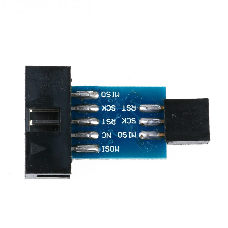 2 шт./компл. 10Pin до 6 Pin адаптер доска+ USBASP USBISP AVR программист USB ATMEGA8 ATMEGA128 ATtiny/CAN/PWM 10Pin провод модуль "сделай сам"