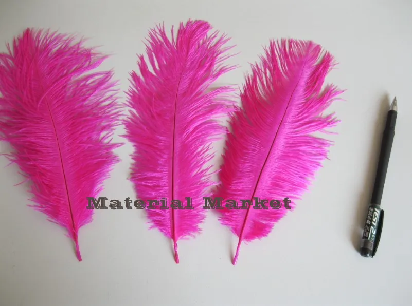 

Free Shipping 100 pcs 8-10inch(20-25cm) Fuschia Hot pink Ostrich Feathers for Wedding centerpiece Party feather centerpiece