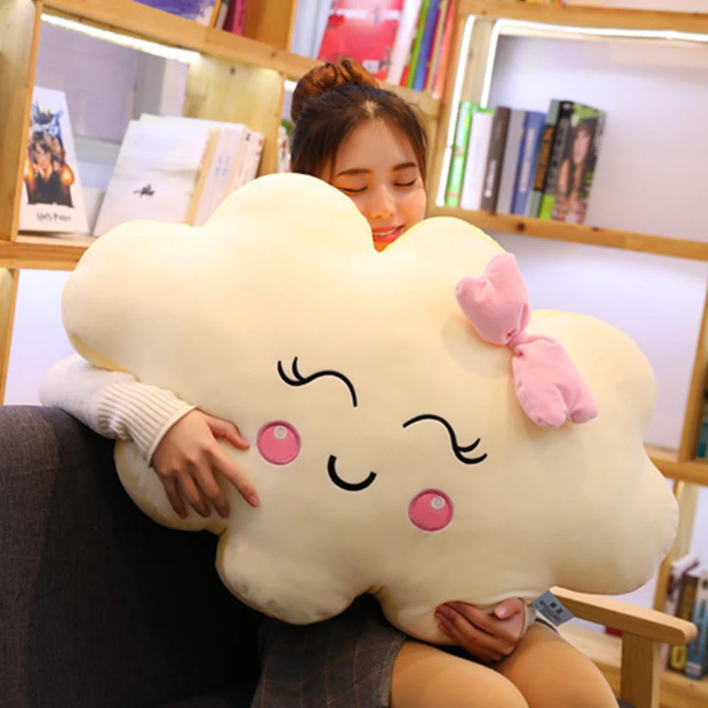 NEW Arrival Cute Cloud Plush Pillow Soft Cushion Lovey Smile Cloud