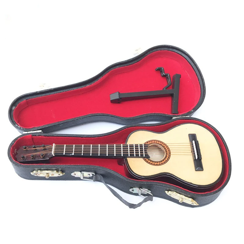 

G08-X122 children baby gift Toy 1:6 Dollhouse mini Furniture Miniature rement Guitar with box 1pcs