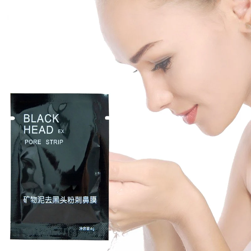 

1000PCS/ Lot Beauty Face Care Nose herbal Blackhead Remover Black head mask face pore strip Facial Black Mask