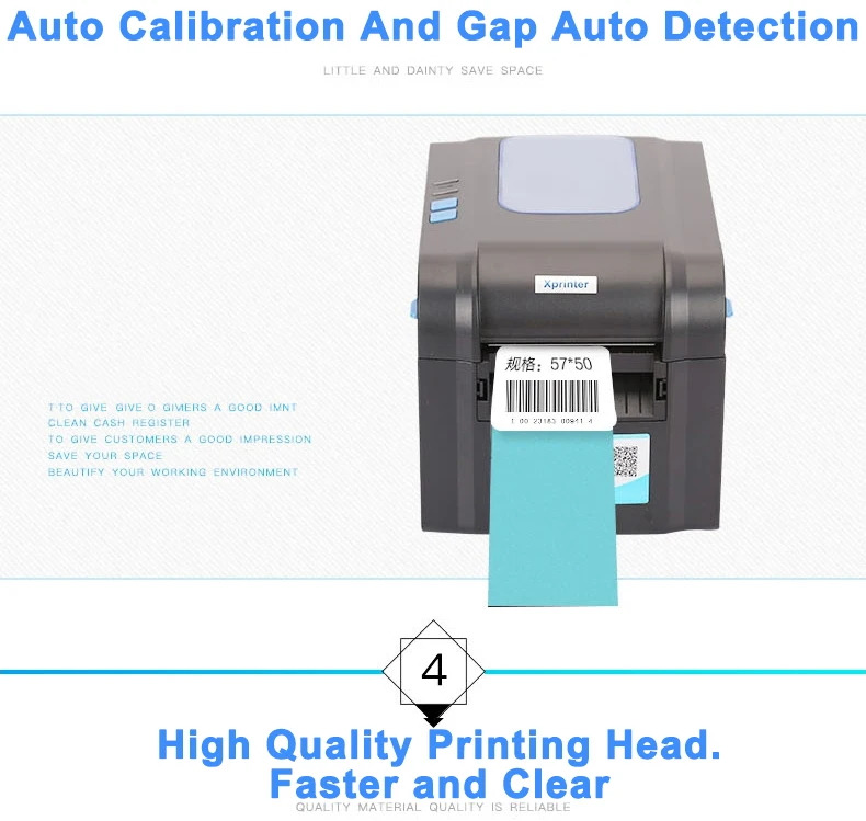 Xprinter принтер штрих-кодов этикеток термопринтер штрих-код принтер 20 мм-80 мм XP-365B/XP-370B