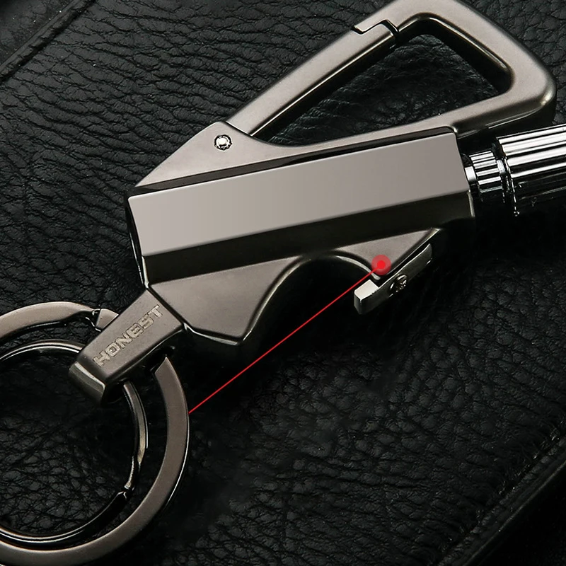  Motorcycle Keychain Car Key Ring Key Chain For Car Stainless Steel Keyring Flint Stone Matches Trav