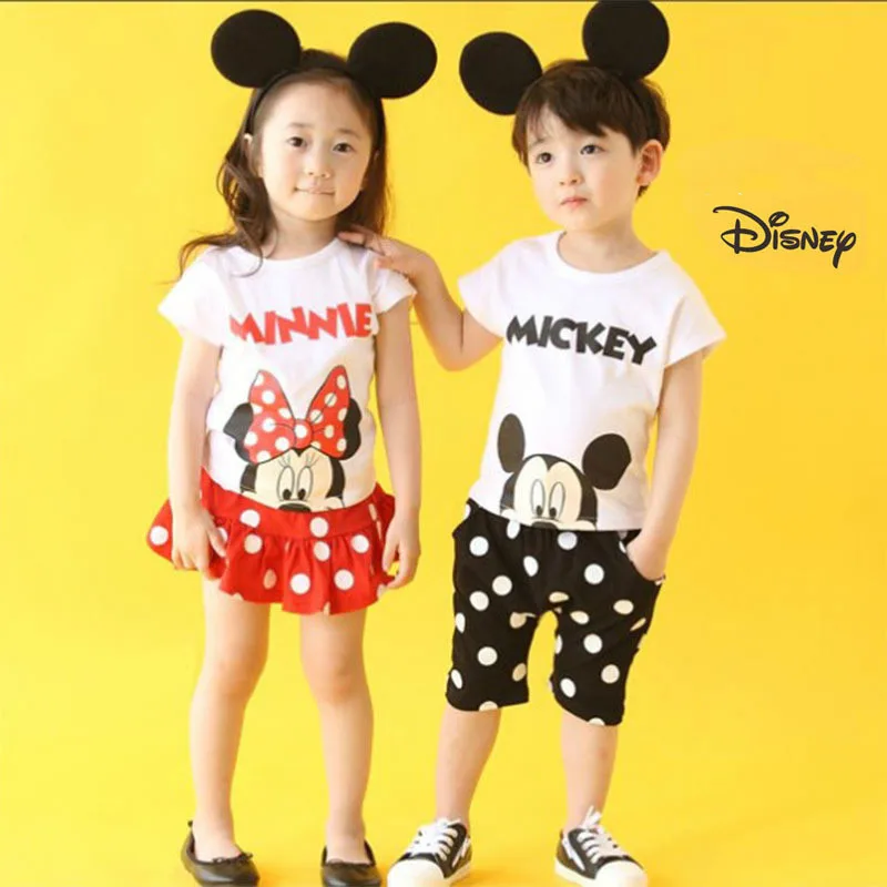 Disney Mickey /& Friends 3 Pieces Summer Boys Clothing Set 100/% Cotton 12m- 4T