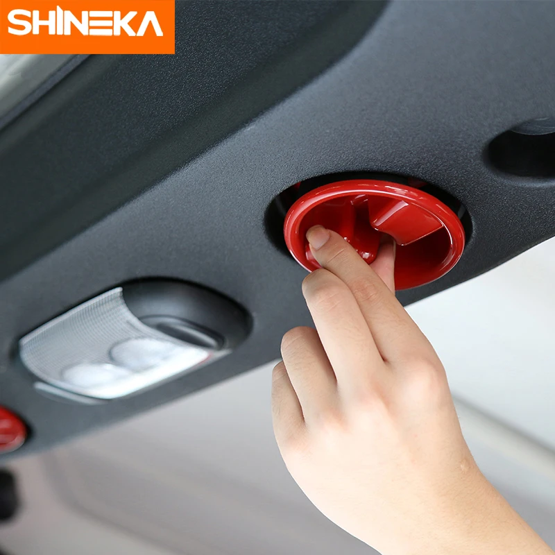 SHINEKA интерьерные молдинги для автомобиля на крышу Верхняя ручка кнопка
