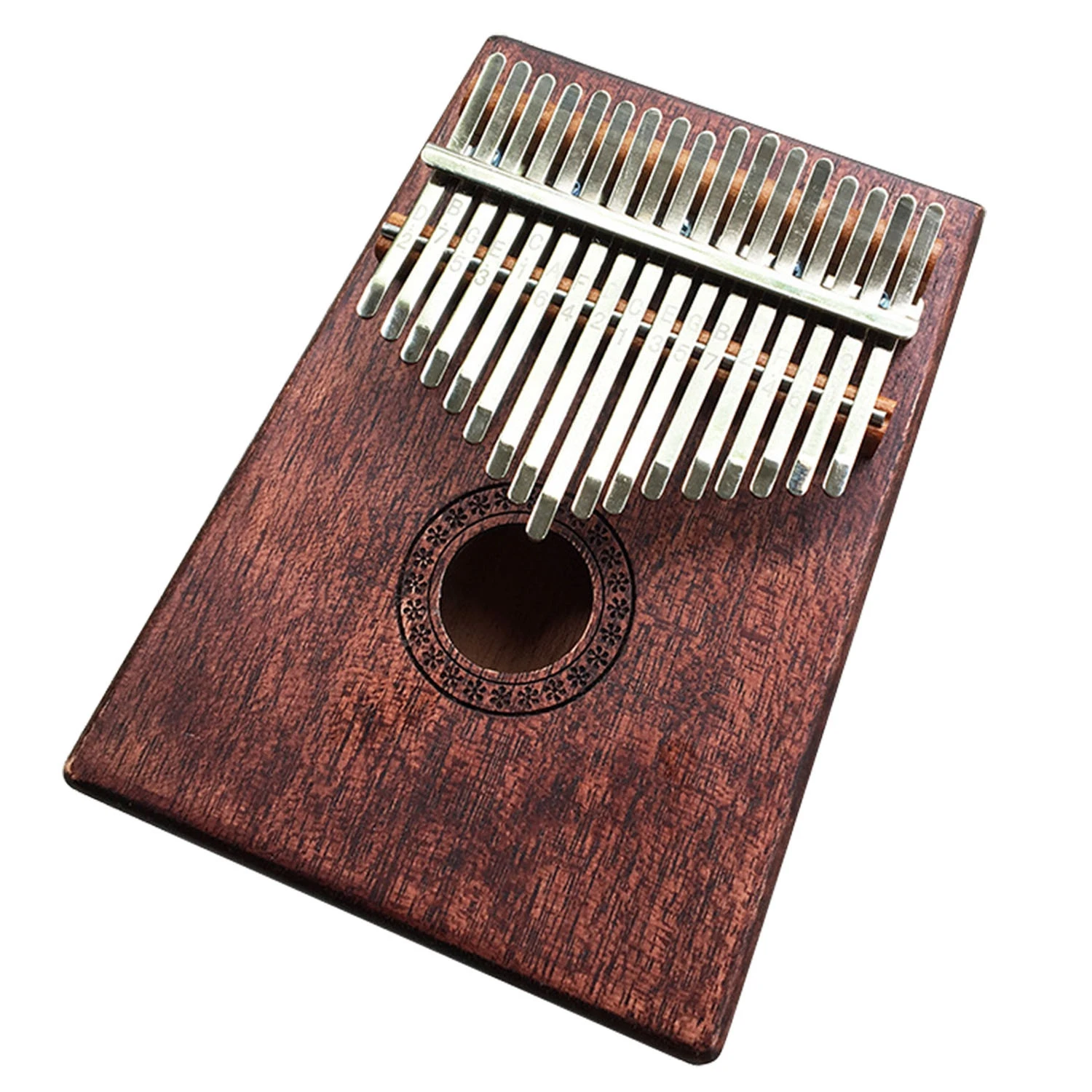HOT 17 Key Kalimba Mahogany Thumb Piano Mbira Natural Mini Keyboard
