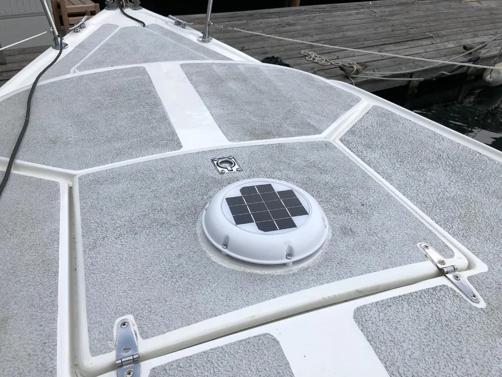 SOLAR VENT FAN DC MOTOR VENTILATOR USED FOR BOATS CARAVAN BATHROOM GREEN HOUSE