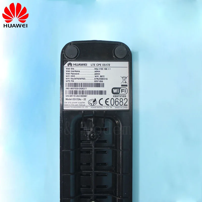 Б/у разблокированный HUAWEI E5172 E5172as-22 4G wifi маршрутизатор 4G 100 Мбит/с LTE CPE беспроводной шлюз с антенной PK B593