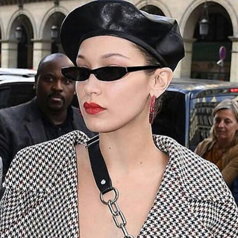 

Vintage Rectangle Sunglasses Women Cat Eye Designer Ladies Small Frame Black Red Sun Glasses Brand Retro Skinny Eyewear