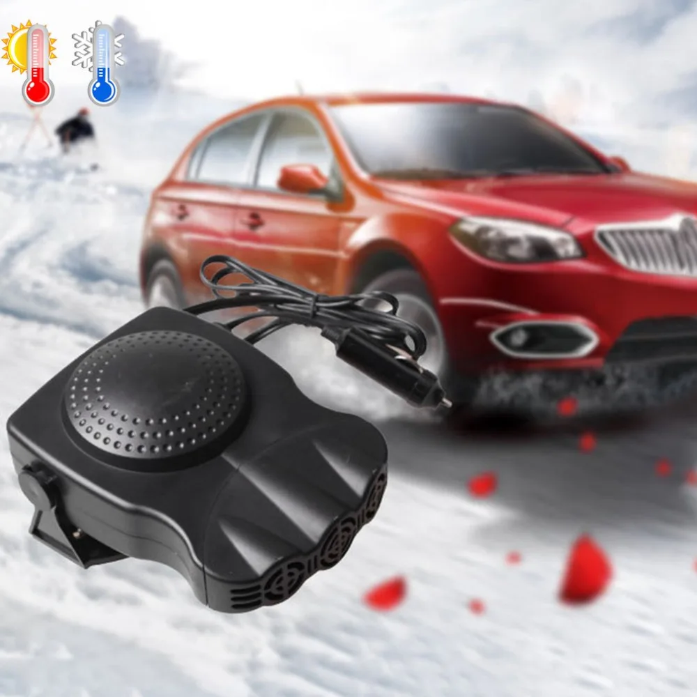 high quality Portable Black Car Heater Cooler fansThree Vents Vehicle