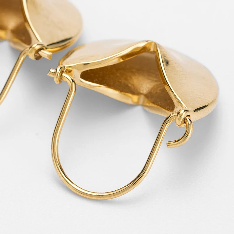 Peri'sBox нежные металлические Висячие серьги-кольца для женщин, массивные геометрические серьги, изящные минималистичные серьги-обручи, бижутерия