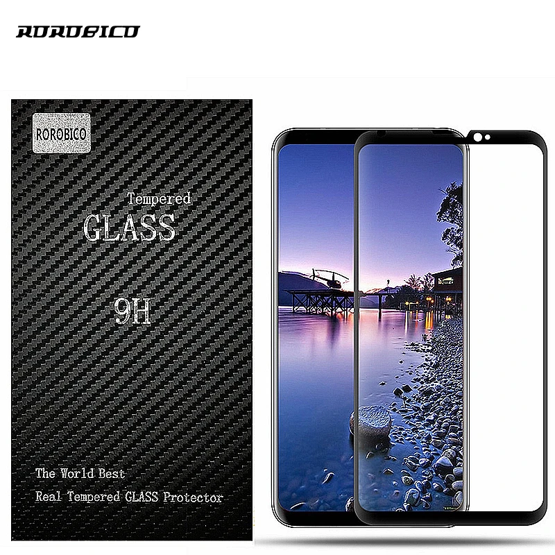 ROROBICO 3D Round Curved Edge Premium Tempered Glass For LG V30 Full Cover Protective Screen Protectors | Мобильные телефоны и