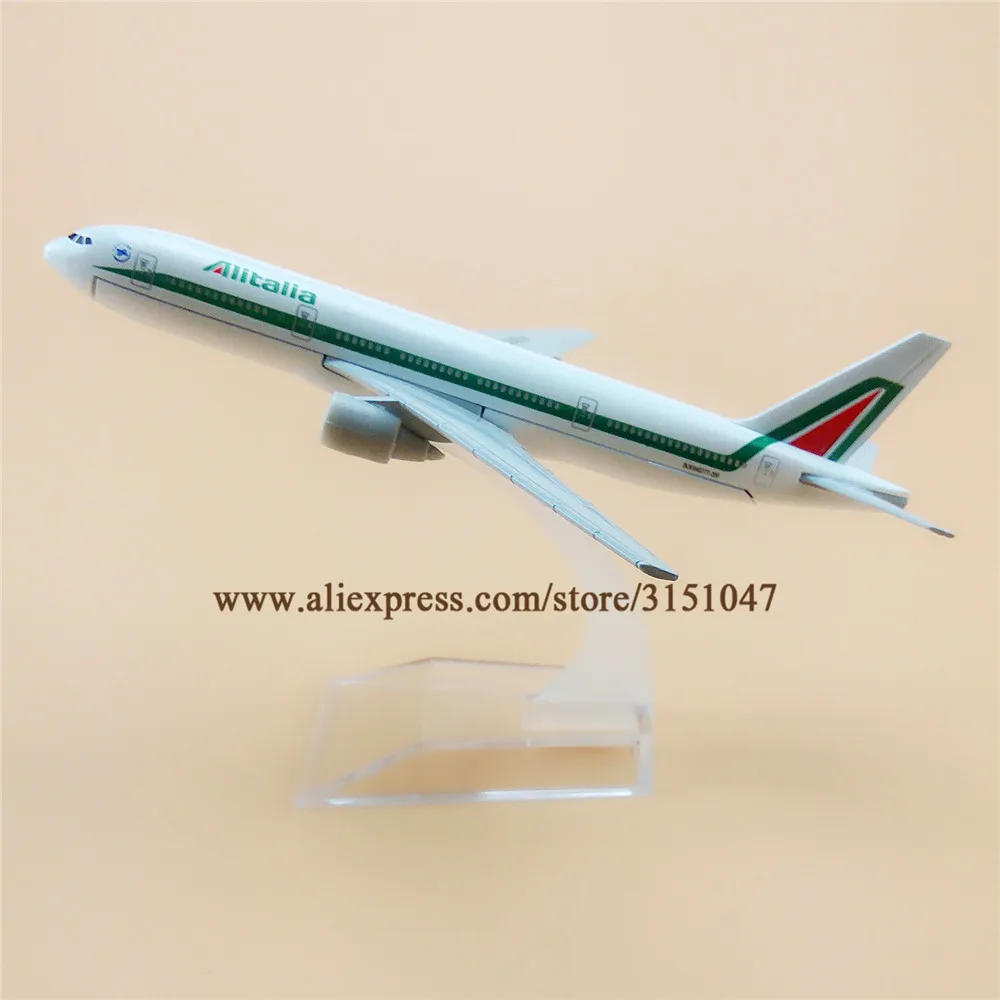 

16cm Air Italian Alitalia B777 Boeing 777 Airways Airlines Metal Alloy Airplane Model Plane Diecast Aircraft