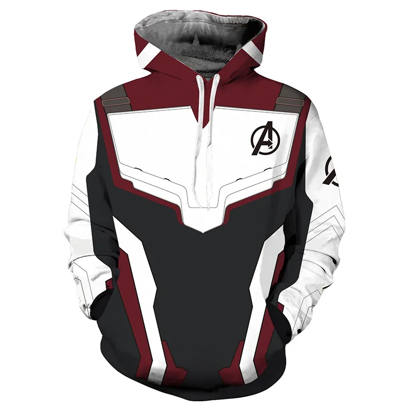 

Avengers Endgame Quantum Realm Sweatshirt Jacket Cosplay Advanced Tech Hoodie Costumes 2019 new superhero Iron Man Hoodies suit