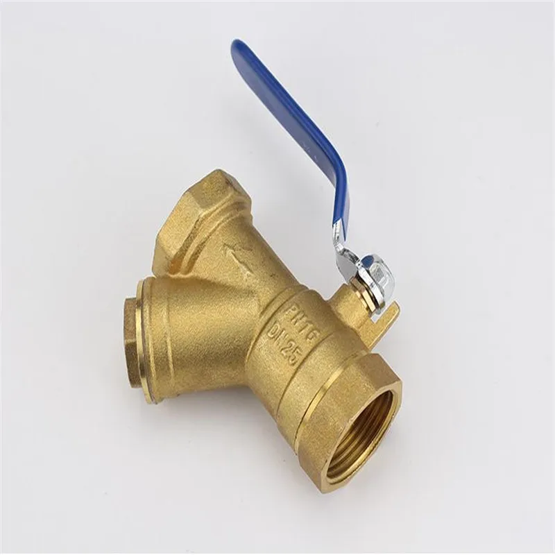 

Y-type filter ball valve Copper ball valve 4 points 6 points DN15 20 25 Ball valve with filter integrated