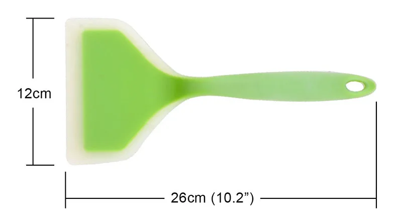 Пищевой силиконовый шпатель Пицца Тернер с подвесным отверстием яйцо мясо скребок антипригарная широкая пицца Лопата домашняя посуда