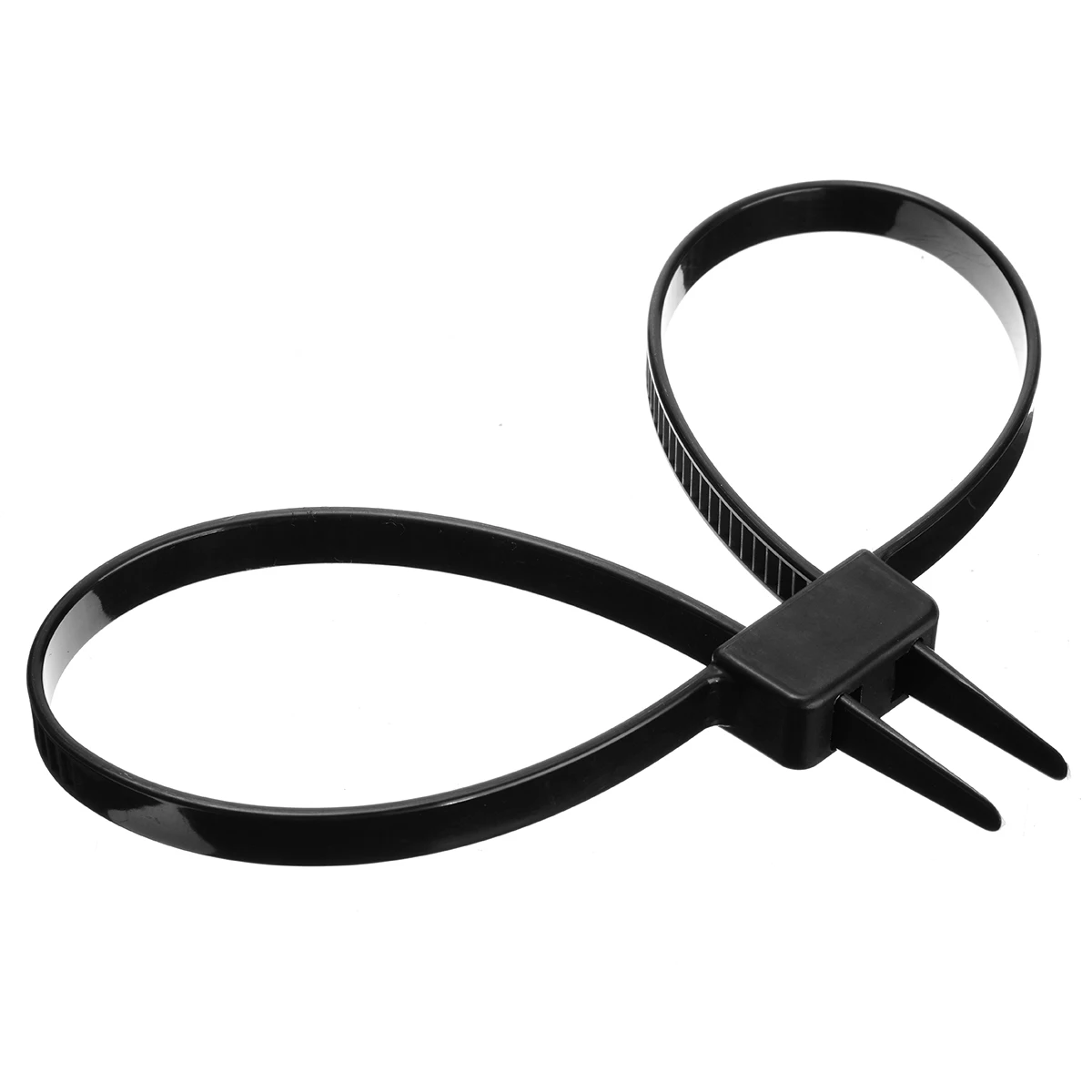 1Pcs Double Cuff Disposable Restraint Zip Tie Cuff Self Locking Cuff  Self Locking Nylon Cable Ties 12mmx700mm Black