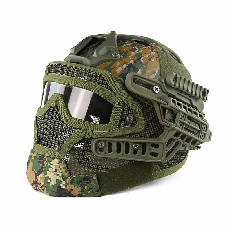 SINAIRSOFT, тактический шлем, новая система G4, ABS, полная маска для лица, с Goggle, для военного страйкбола, пейнтбола, армии, Быстрый Шлем