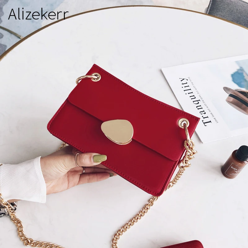 

Brand Fashion Shoulders Bags Women New Elegant High Quality Chain Small Square Red Messenger Bag Girl Chic Crossbody bag Ladies