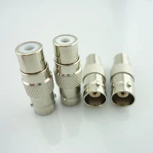 10pcs/lot wholesale CCTV Surveillance accessories RCA Female to BNC Female Connector RCA BNC Connector for audio video Camera