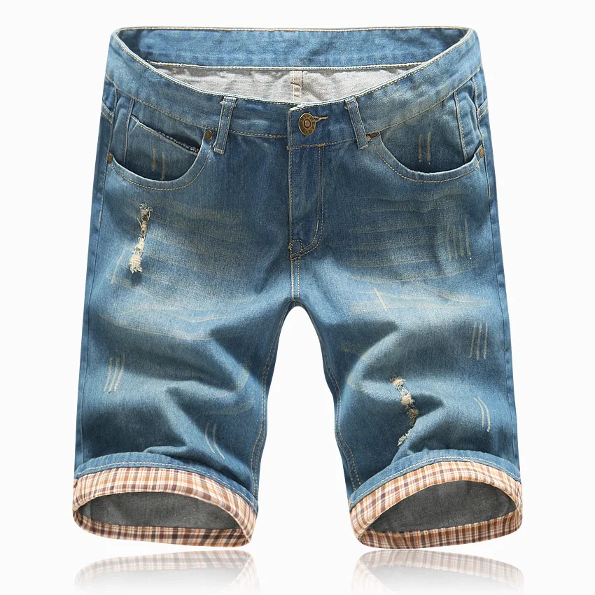 2018 men summer shorts Mens ripped jeans Shorts Brand hole