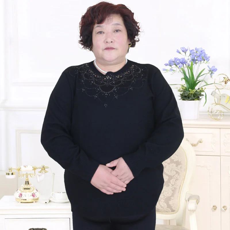 Middle-aged and old fashion oversize sweater PJ6035 |
