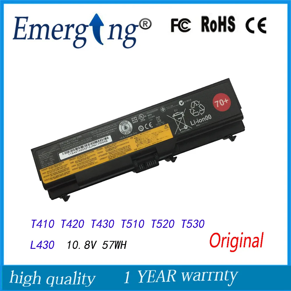 Meilleur Nouvelle batterie d ordinateur portable d origine pour lenovo thinkpad t530 w530 t430i l430 530 sl430 t410 t420 t430