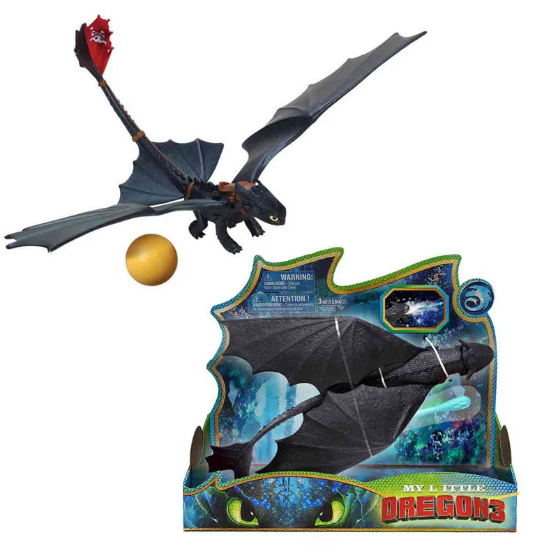 

How to Train Your Dragon 3 Limited launch bullet Light Fury night fury Toothless Can fire bullet Action figure White Dragon Toy