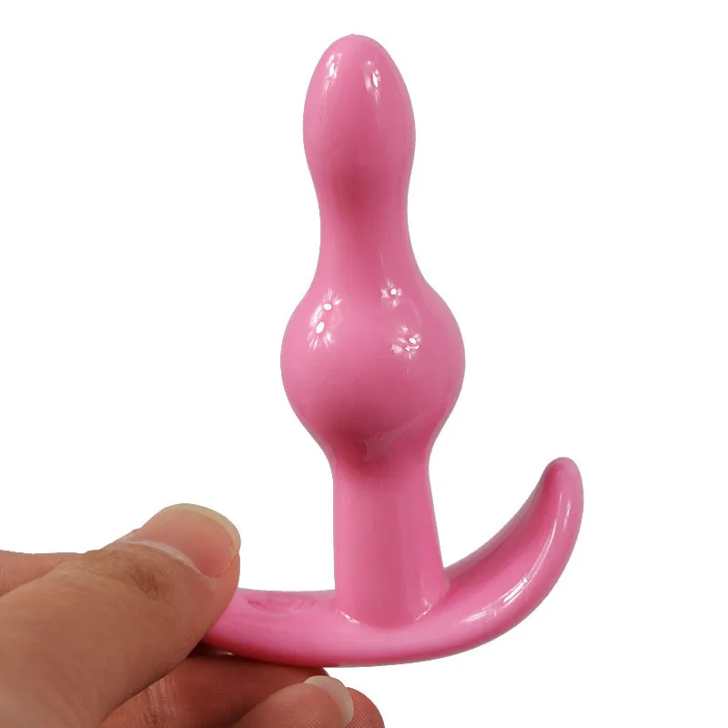1Pc Mini Flexible Finger Anal Beads Anal Butt Plug G-spot Massager Dildo Plug Silicone Toys for Women6