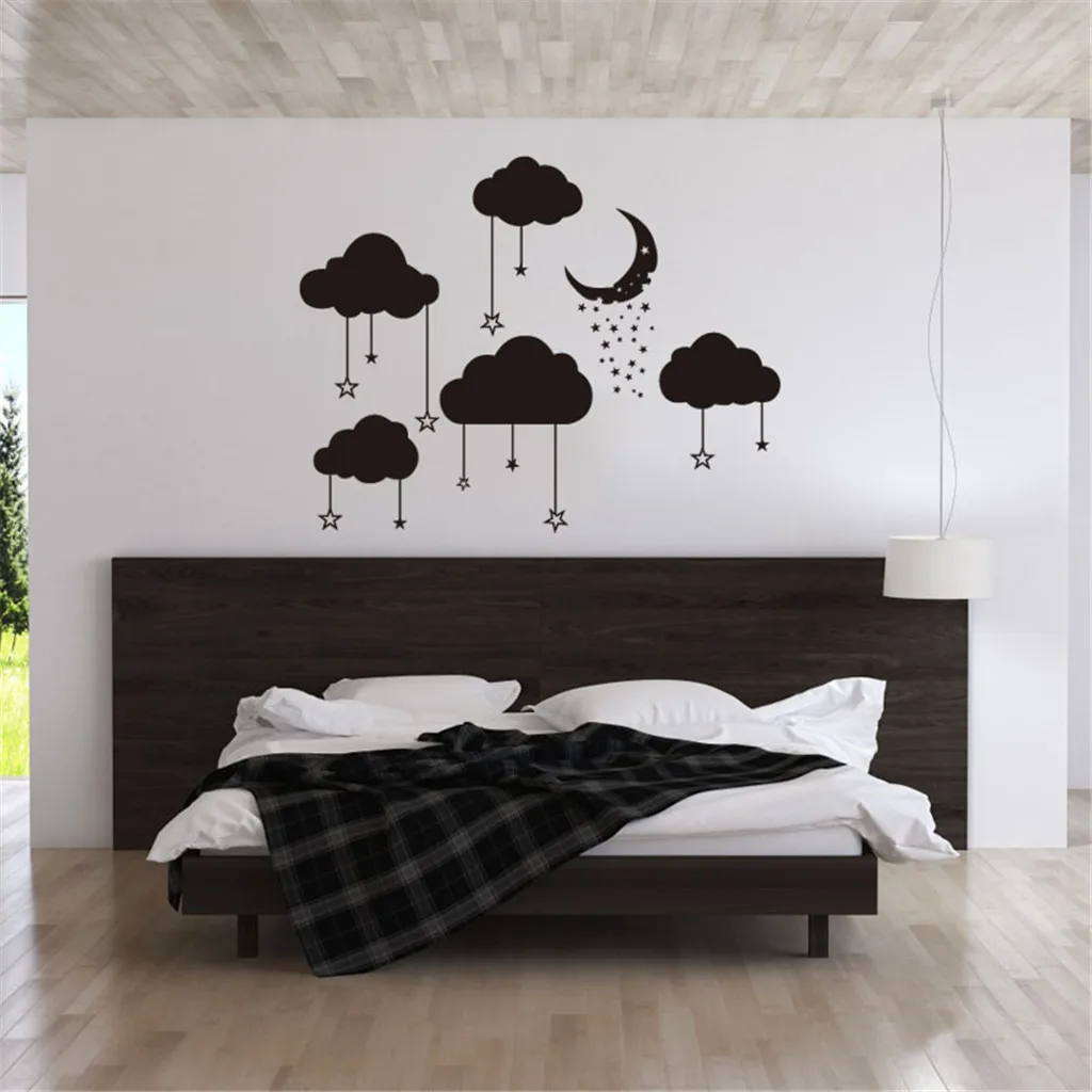 

Moon wall sticker Mobile Creative Wall Affixed With Decorative Wall Window Decoration adesivo de parede kids room decoration NEW