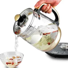 Электрический чайник, полностью автоматический, утолщенное стекло, многофункциональный, для кипячения чая, для приготовления чая, безопасная функция автоматического отключения