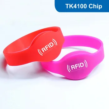 

WB01 Silicone RFID Wristband RFID Bracelet Proximity Smart EM Card Frequency 125KHz for Access Control With TK4100 Chip