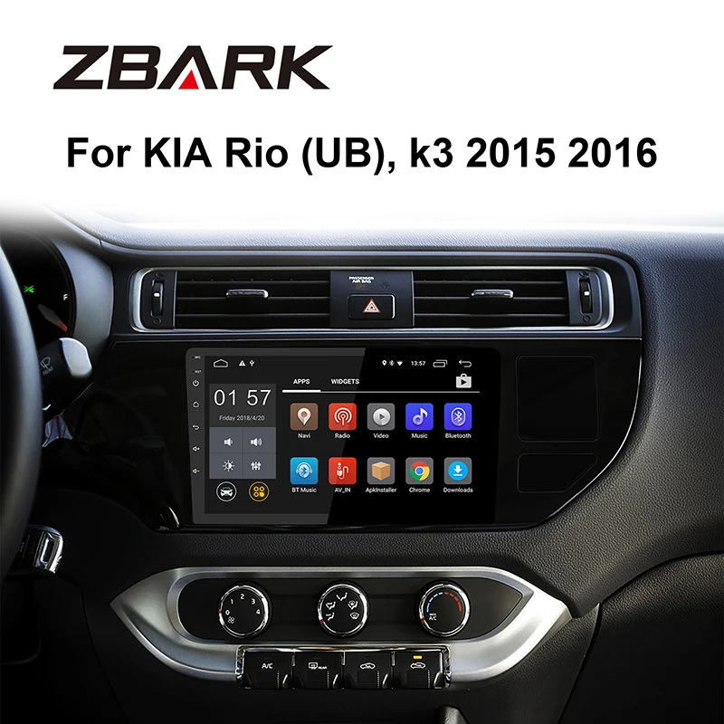

9 inch Android RAM 2GB Car Stereo Radio Player GPS Navigation Bluetooth for KIA Rio UB K3 2015 2016 Left wheel YHTK9075