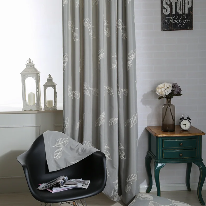 

American Country Leaf Multicolor Curtains for Living Dining Room Bedroom.