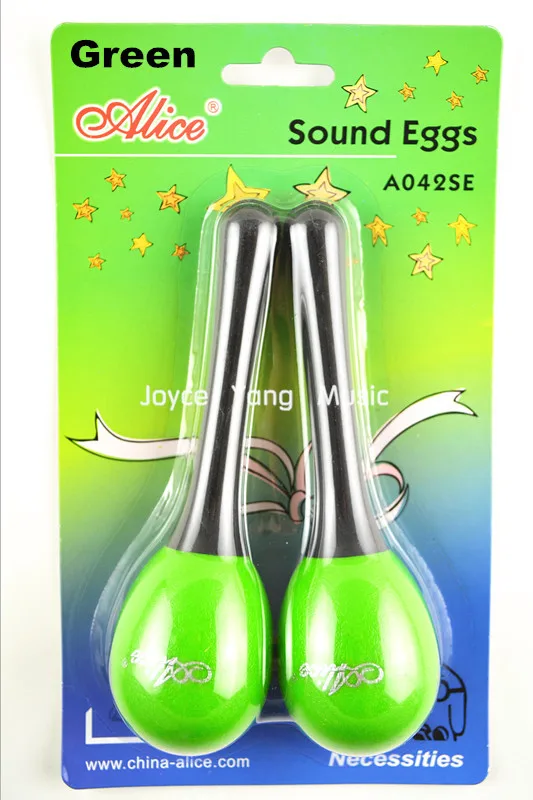 Alice A042SE Colourful Long Handle Sound Eggs Maraca Percussion Shaker s