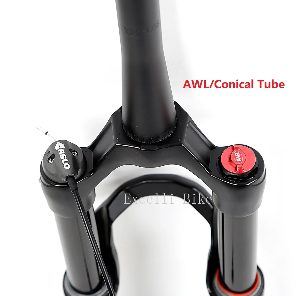 27.5inch 29er DH MTB Fork Air Suspension Line Contral Oil Lock 09