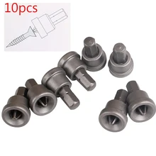 10 шт. набор глубинок для гипсокартона винты для определения местоположения отвертка Биты PH2 шестигранный хвостовик гипсокартон димплер Биты Сверла Инструменты 25 мм