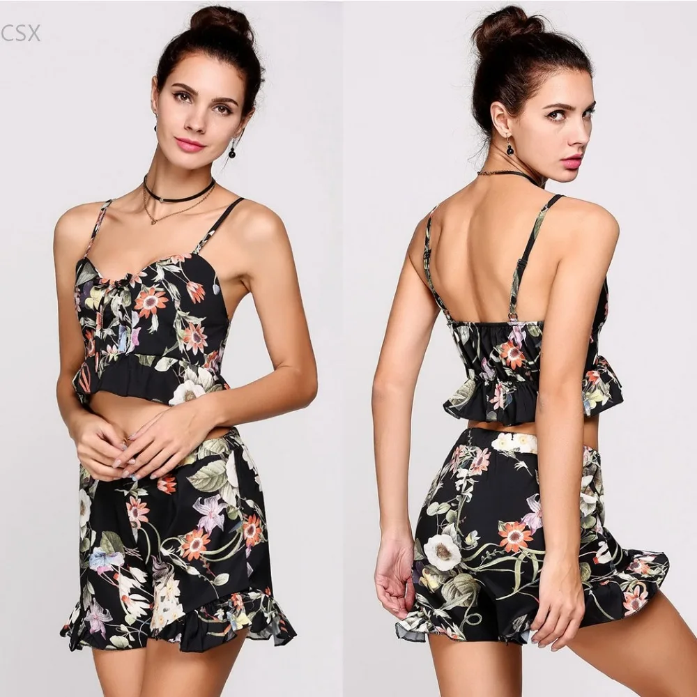 chiffon shorts outfit