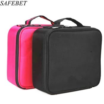 

SAFEBET Brand Women Professional Makeup Bag Travel Portable Organizer Necessaries Waterproof Make Cosmetic Bag Cosmetic case