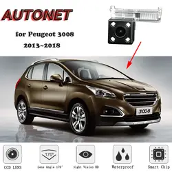 AUTONET HD ночное видение резервного копирования заднего вида камера для peugeot 3008 2013 ~ 2018 Оригинальное отверстие/номерные знаки мотоциклов