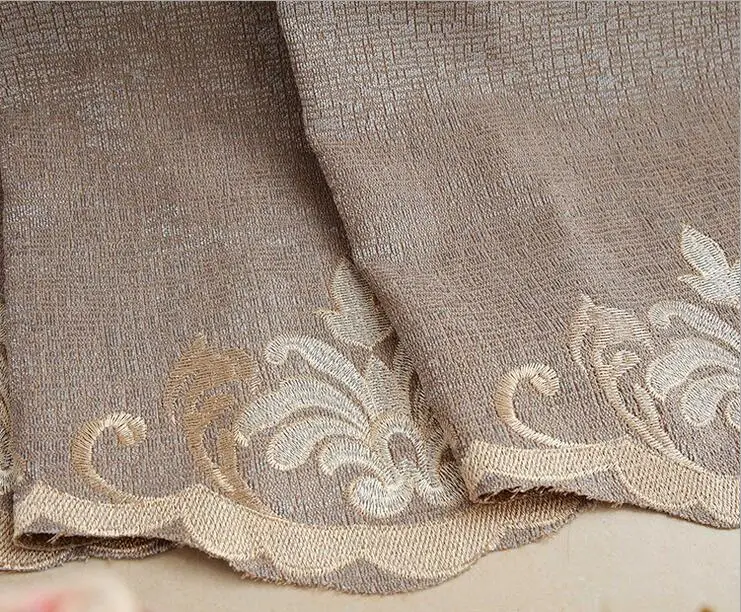 1pc curtain Шенилловая жаккардовая занавеска s ткань для спальни гостиной затемнение водорастворимый бархат вышитые занавески балдахин окно экран - Цвет: 1pc curtain