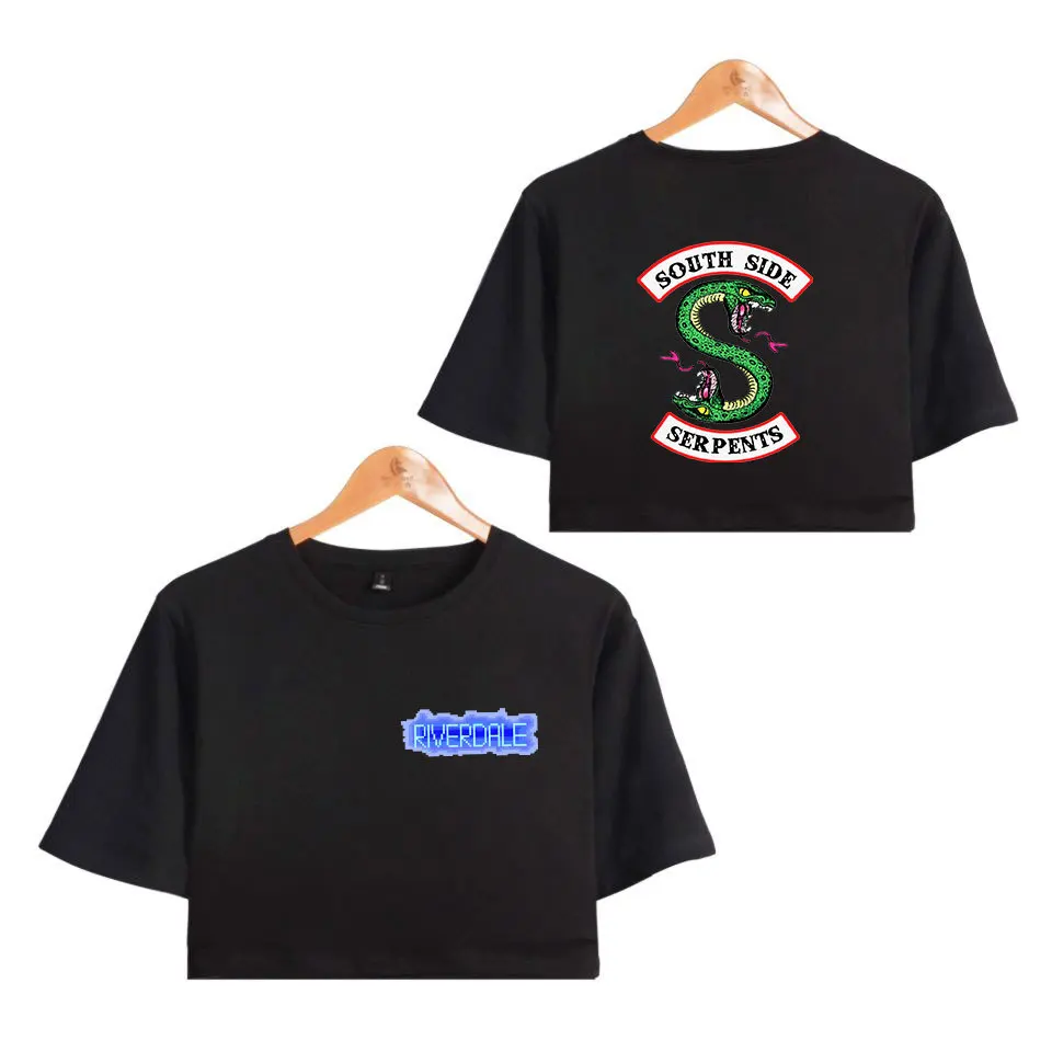 Southside Riverdale Serpent Top Women T Shirts Sexy Short Sleeve Crop Top Tshirt Ebay